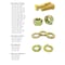 Boltsandnuts.Com Grade 8 Hex Cap Scrws, HexNuts, Flat & Lock Wshrs Zinc Yellow 1/4in, 5/16in 3/8in, & 1/2in -1268PCS Assortment Kit #358 - alternate 2
